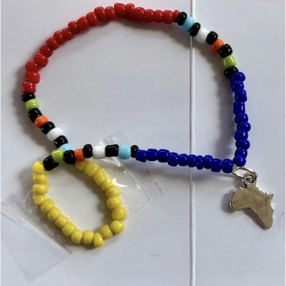 Effy Nahla “Spirit of Africa” Bracelet Multicolor Silvertone Africa Charm New